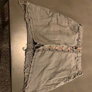 Cute light Green mini skirt